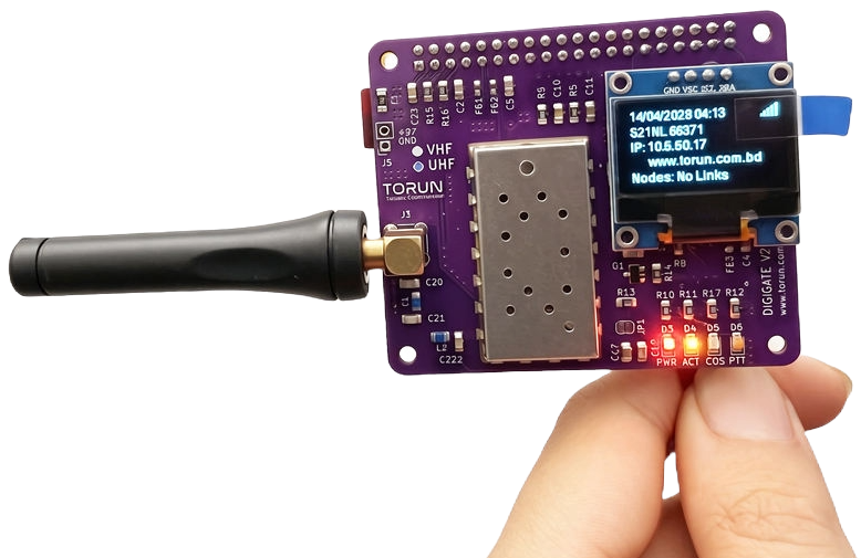 DiGi Gate V2 - OLED Display and LED Indicators